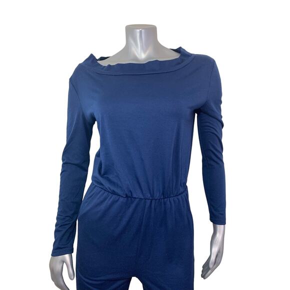 Urban Outfitters BDG Romper Navy Blue Jumpsuit Small Cotton Blend - Picture 2 of 11